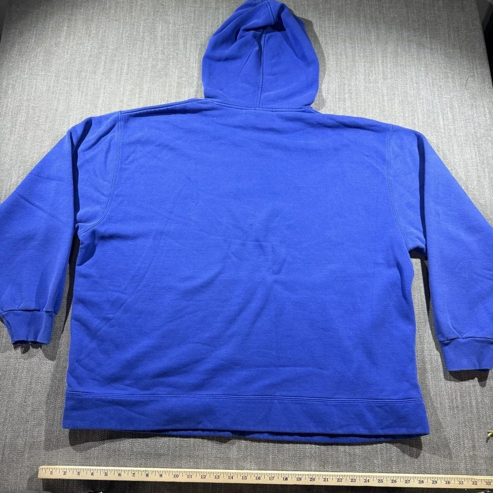 Atlanta Braves Hoodie Mens 2XL Blue MLB Baseball Nike Cooperstown Fleece